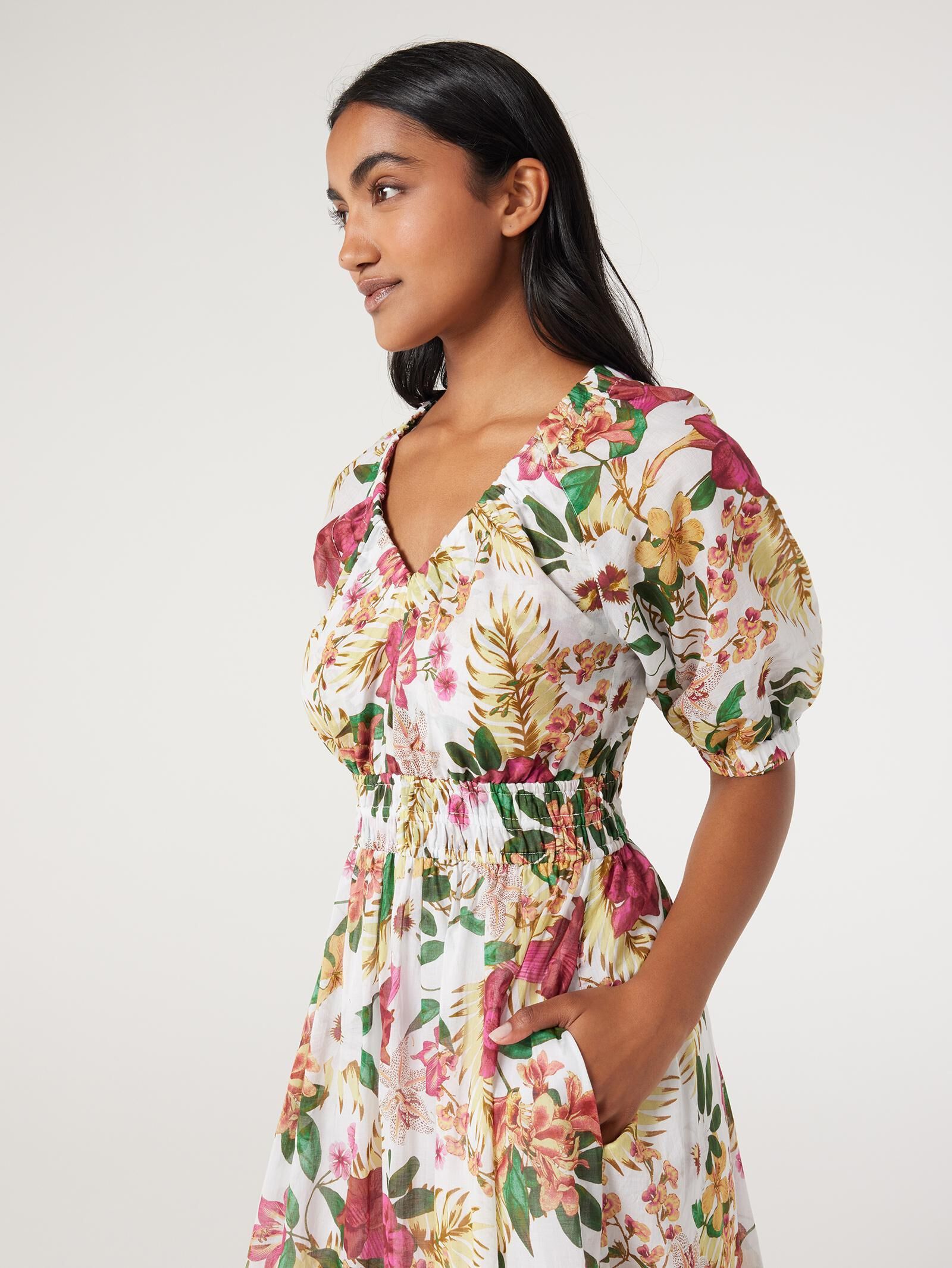Peasant dress hot sale asos
