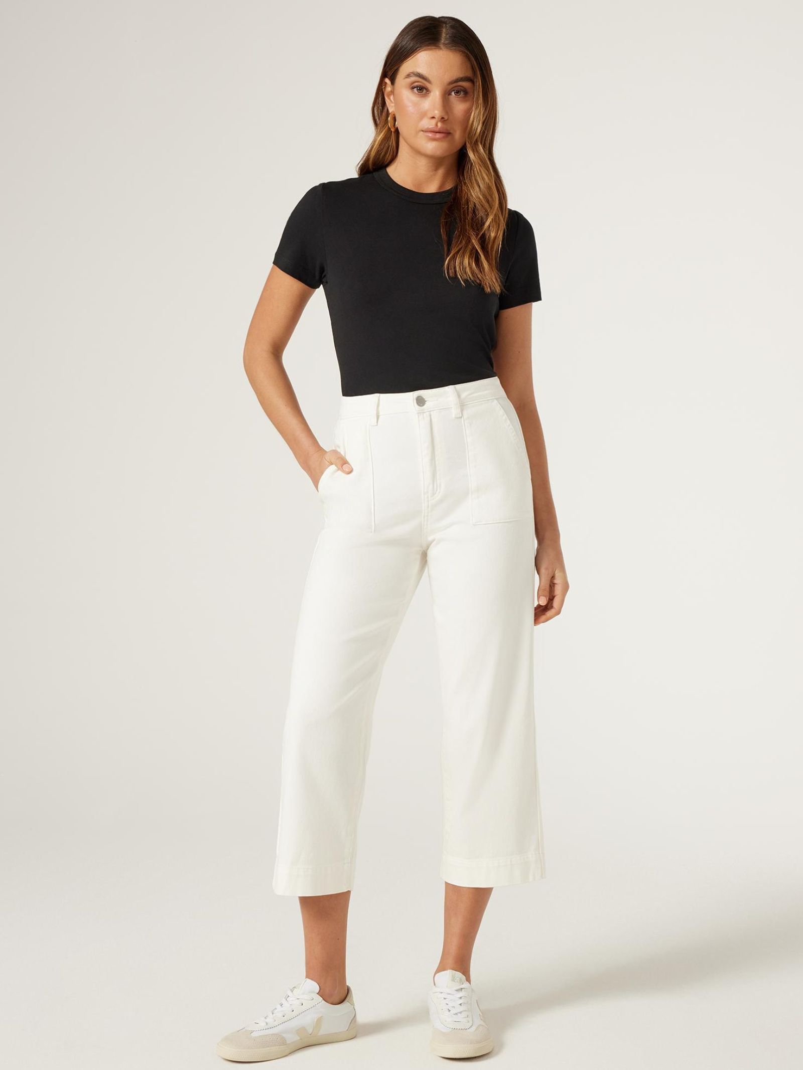 Kelsey Utility Relaxed Capri Jeanswest