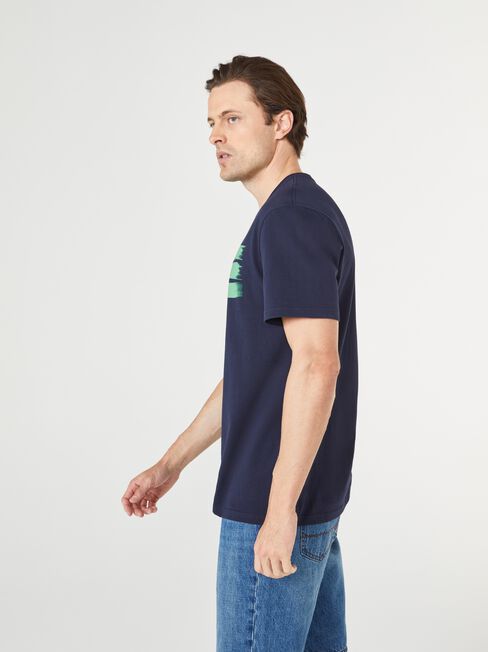 SS Thomas Print Crew Tee, Blue, hi-res