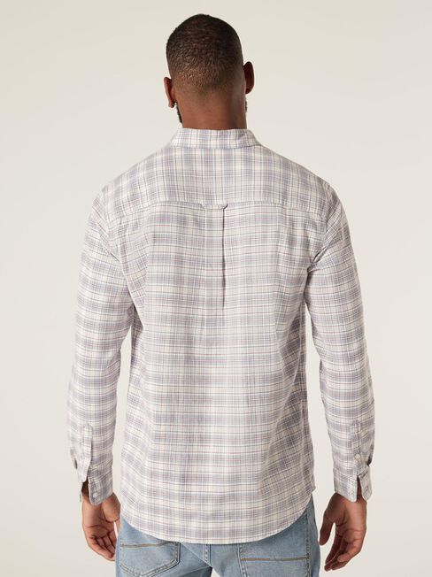 LS Harvey Oxford Check Shirt, Blue/Cream Multi, hi-res