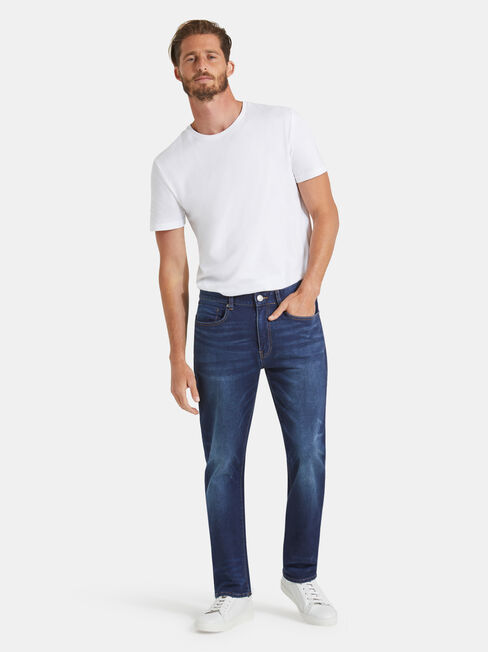 Slim Straight Knit Jeans Dark Indigo | Jeanswest