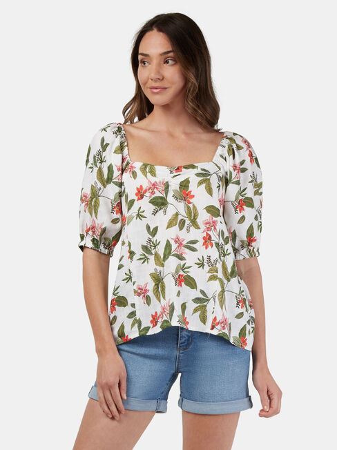 Lucinda Square Neck Top, Multi, hi-res