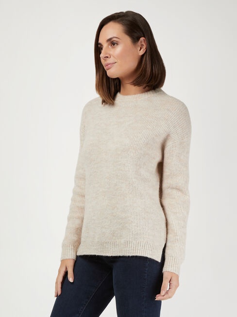 Blake Rib Knit, Oatmeal, hi-res