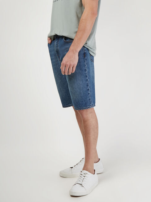 Kohen Denim Short, Blue, hi-res