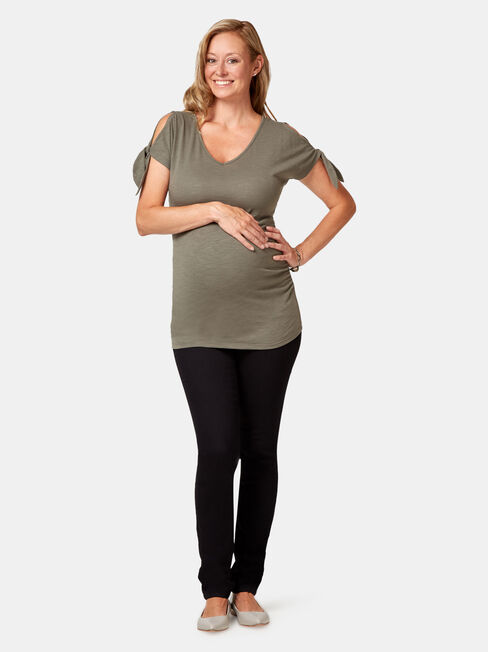 Maternity Skinny Jeans Absolute Black, Black, hi-res