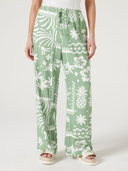 Olympia Relaxed Pant, Green, hi-res