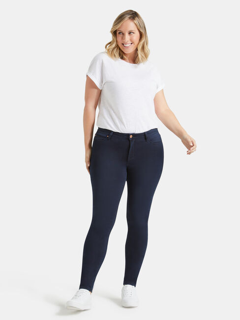 Curve Embracer Skinny Jeans Indigo Ink, Dark Indigo, hi-res