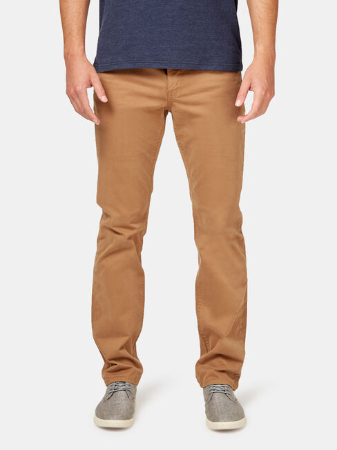 Slim Straight Jeans Tobacco, Coloured, hi-res