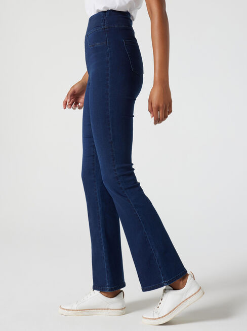 Tessa Luxe Flare Jeans, Dark Indigo, hi-res