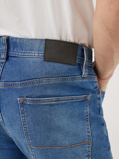 Slim Straight Knit Jeans, , hi-res
