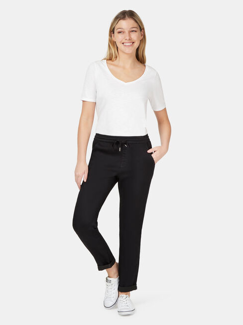 Amy Luxe Lounge Jogger Black, Black, hi-res