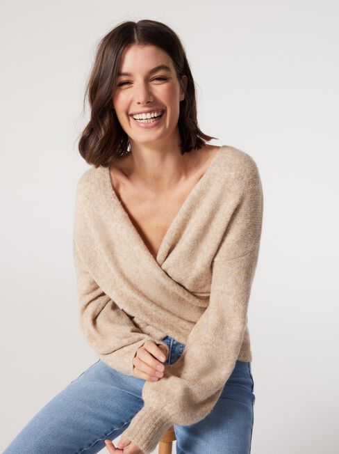 Charlotte Soft Cross Over Knit