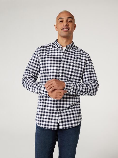 LS Henderson Oxford Check Sghirt, Blue, hi-res