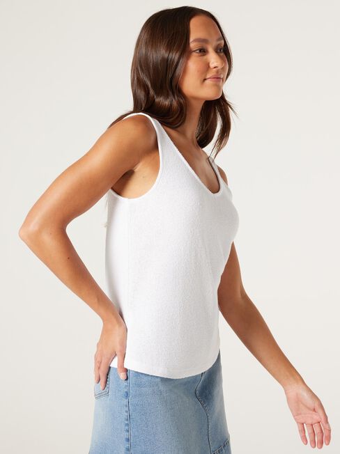Samira Knit Tank, White, hi-res
