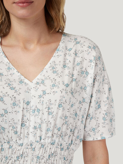 Edwina Midi Dress, Floral, hi-res