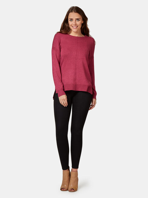 Sarah Knit Pullover, Purple, hi-res