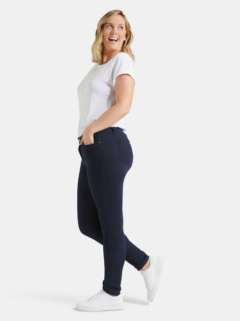 Curve Embracer Skinny Jeans Indigo Ink, Dark Indigo, hi-res