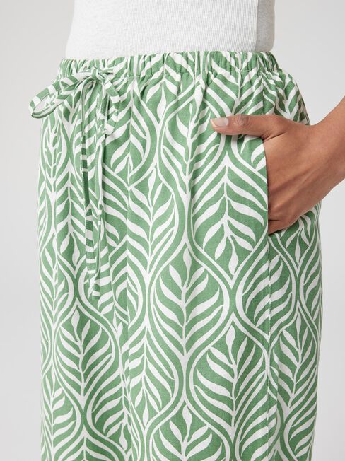 Tillie Wide Leg Pant, Green, hi-res