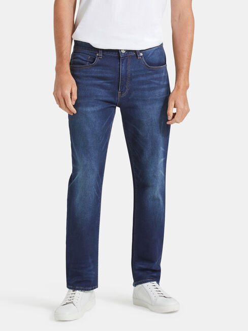 Slim Straight Knit Jeans Dark Indigo | Jeanswest