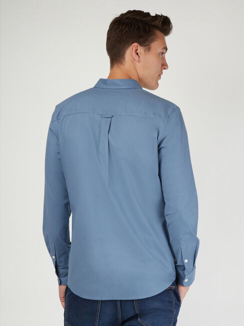 LS Heston Oxford Shirt, Blue, hi-res
