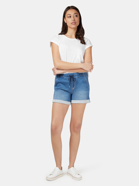 Nova Luxe Lounge Short, Mid Indigo, hi-res
