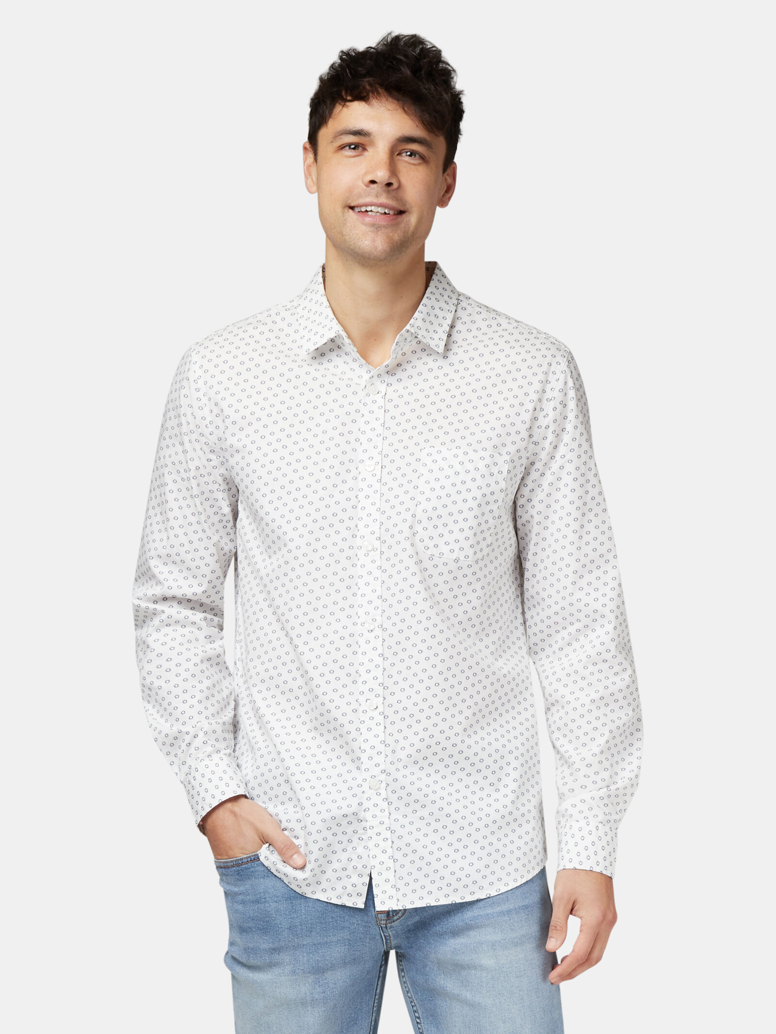 Windsor Long Sleeve Print Shirt Jeanswest