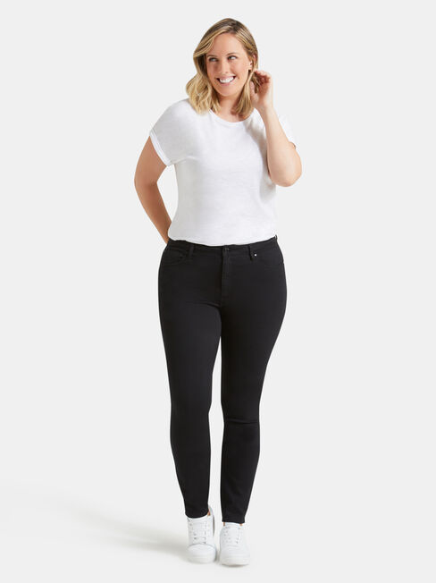 Curve Embracer Skinny Jeans Black Night, Black, hi-res