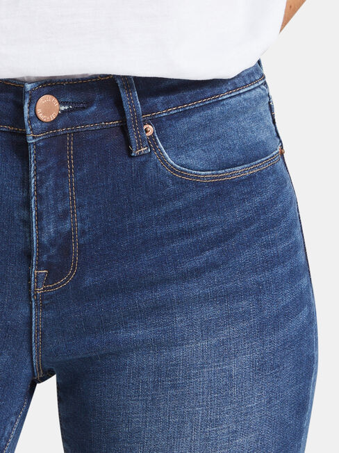 Skinny Jeans Mid Vintage, Mid Indigo, hi-res