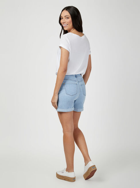 Mariana Boyfriend Short, Light Indigo, hi-res