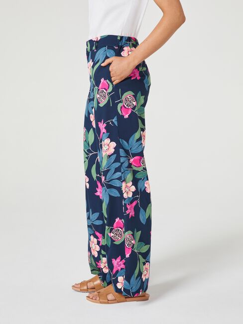 Joy Wide Leg Pant, Print, hi-res