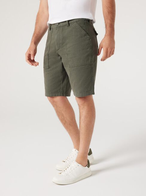 Issac Utility Short, Dusty Olive, hi-res