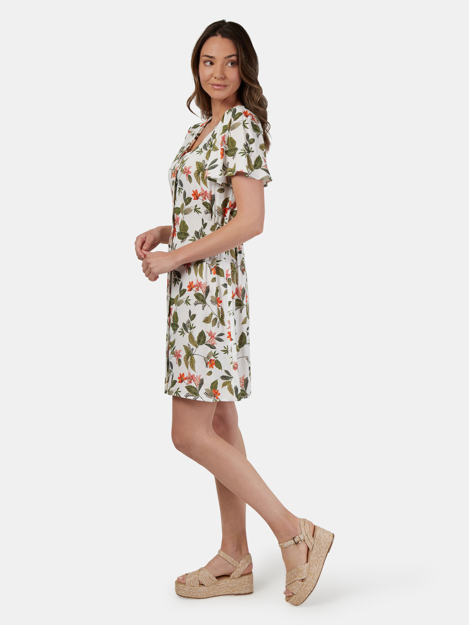 Bianca Button Through Dress