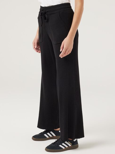 J-Luxe Rib Pant, Black, hi-res