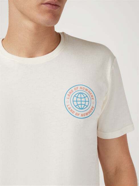 SS Trent Print Crew Tee, White, hi-res