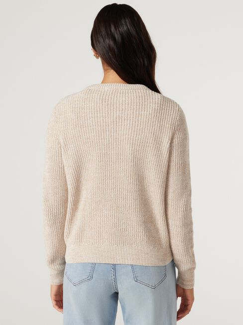 Dallas Cotton Twist Pullover, Neutral, hi-res