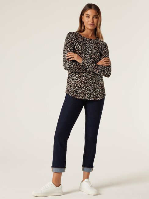 Sophia Soft Touch Curve Hem Pullover
