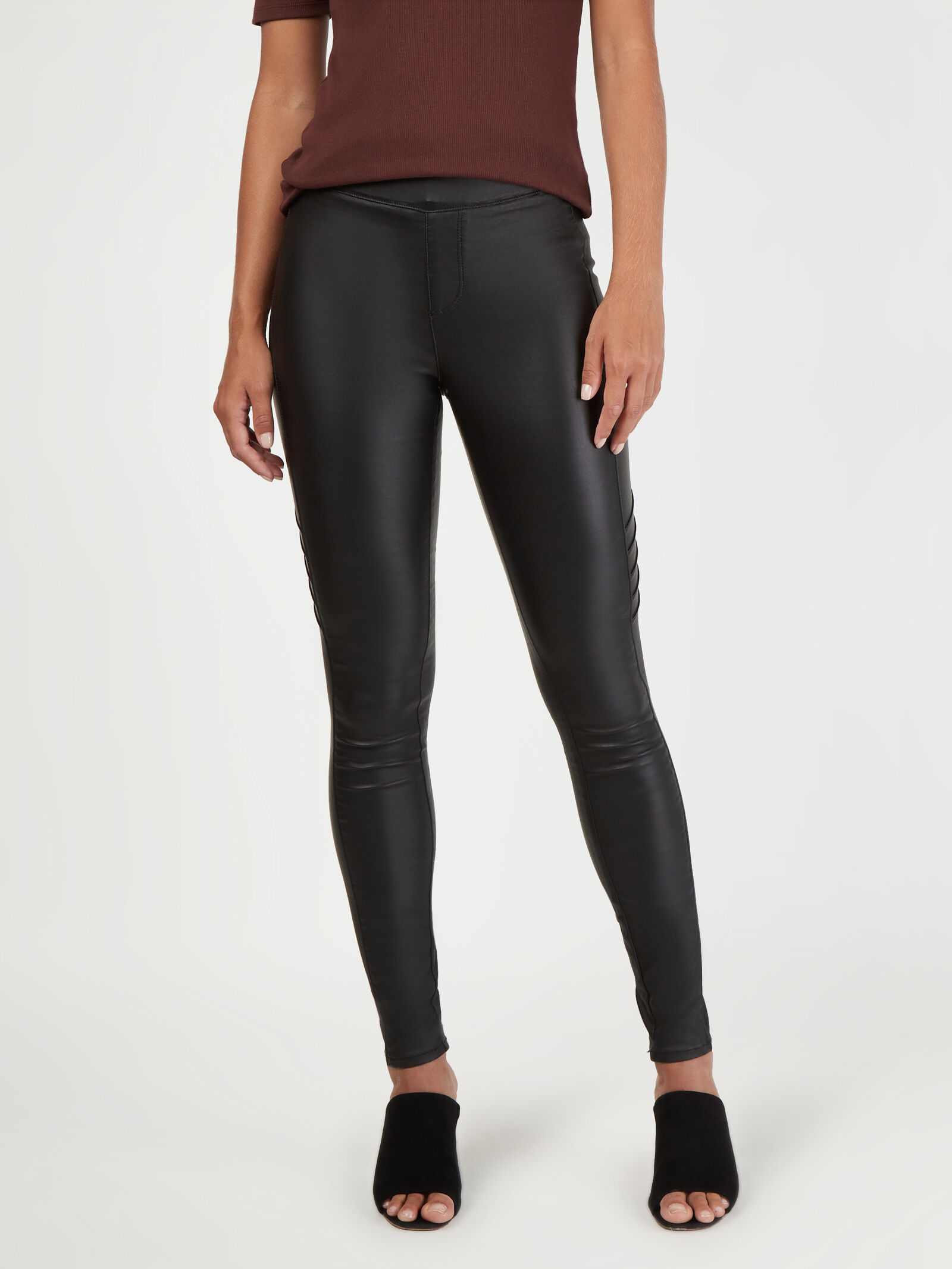 Tessa Coated Skinny Biker Jeans Jeanswest