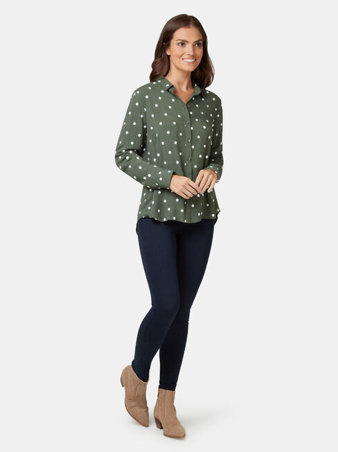 Thea Embroidered Shirt, Multi, hi-res