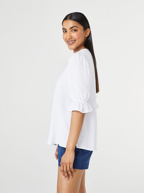 Cami Blouse, White, hi-res