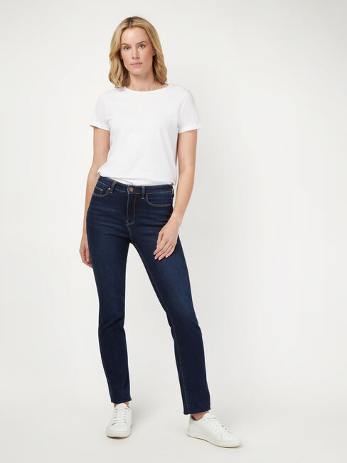 Slim Straight Jeans, VintageWash, hi-res
