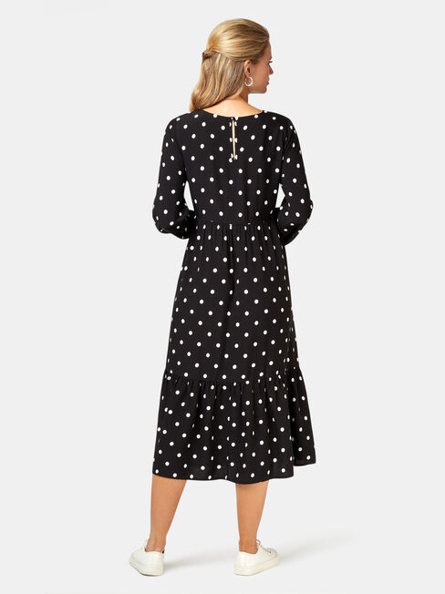 Tory Tiered Midi Dress, Multi, hi-res
