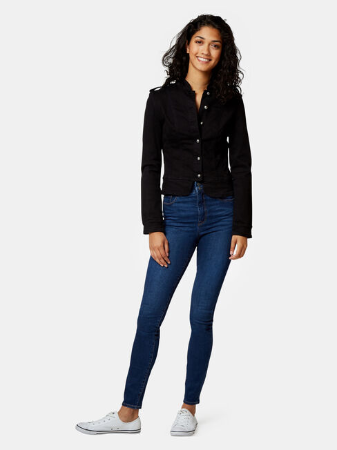 Natalie Casual Jacket, Black, hi-res