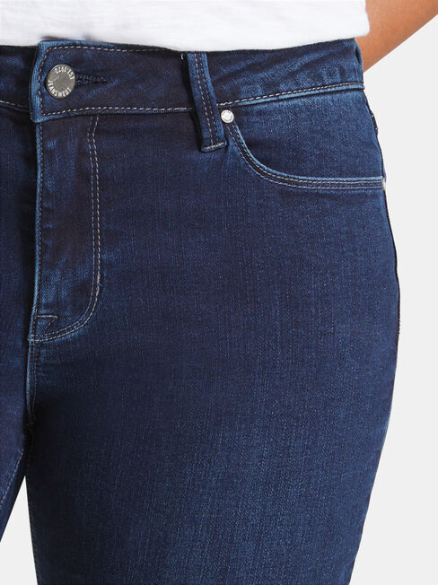 Slim Straight Jeans Deep Sea Blue, Dark Indigo, hi-res