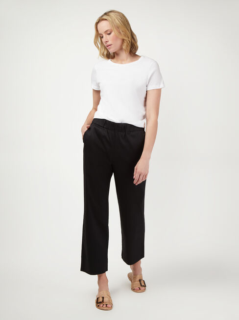 Tia Tapered Pant, Black, hi-res