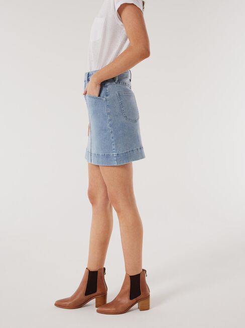 Nadia Denim Skirt, Light Blue, hi-res