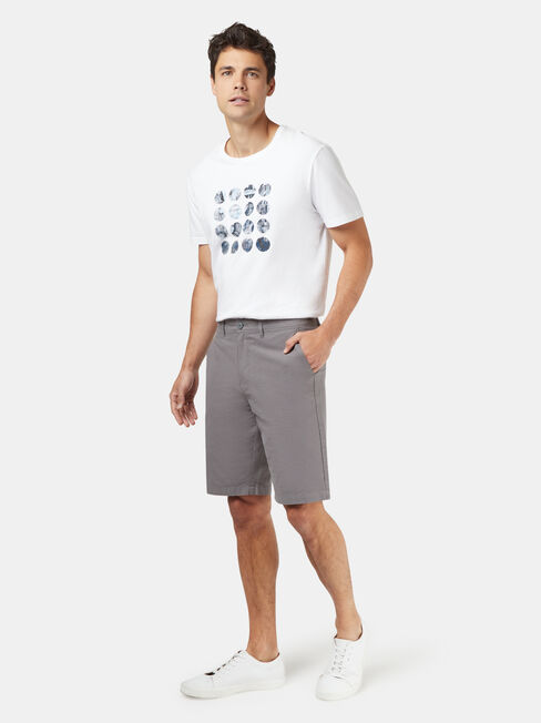 Hayden Textured Chino Short, Grey, hi-res