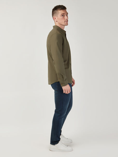 Ainsley Brushed Shirt, Green, hi-res