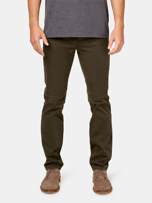 Slim Straight Jeans Dark Forest, Coloured, hi-res