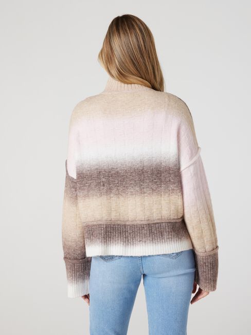 Melissa High Neck Space Dye Knit, Space Dye, hi-res