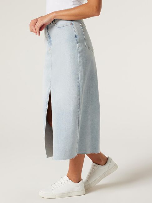 Missy Denim Midi Skirt, Light Vintage, hi-res